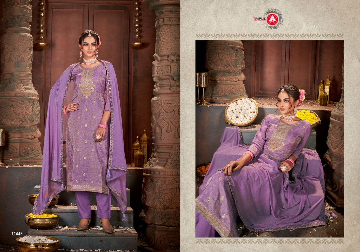 Kethi Triple Aaa Simmer Pant Style Suits