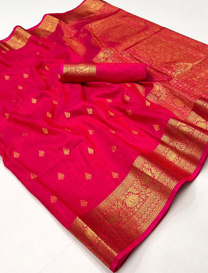 Khaddi Silk Rajtex Handloom Weaving Sarees