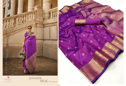 Khaddi Silk Rajtex Handloom Weaving Sarees