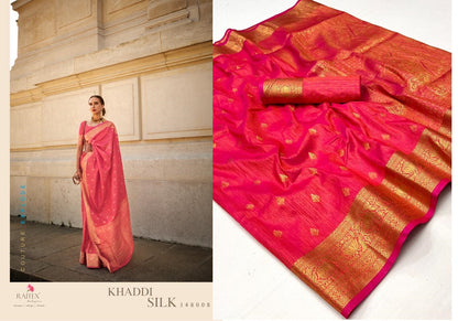 Khaddi Silk Rajtex Handloom Weaving Sarees