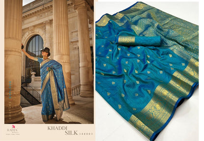 Khaddi Silk Rajtex Handloom Weaving Sarees