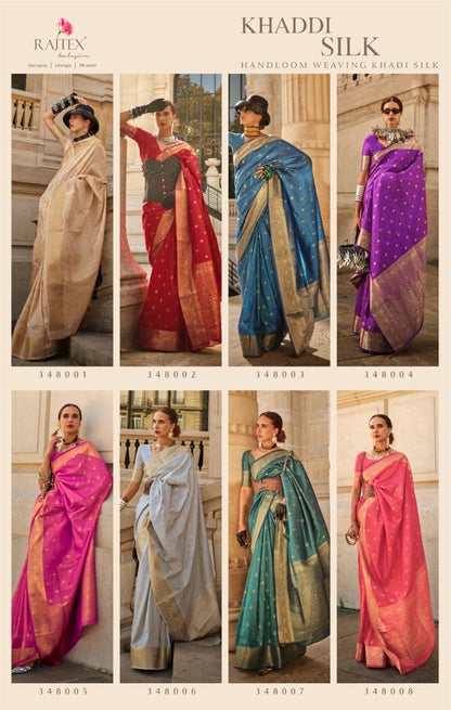 Khaddi Silk Rajtex Handloom Weaving Sarees