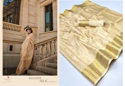 Khaddi Silk Rajtex Handloom Weaving Sarees