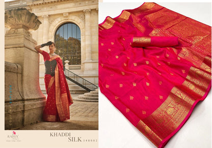 Khaddi Silk Rajtex Handloom Weaving Sarees