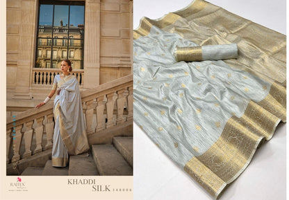Khaddi Silk Rajtex Handloom Weaving Sarees