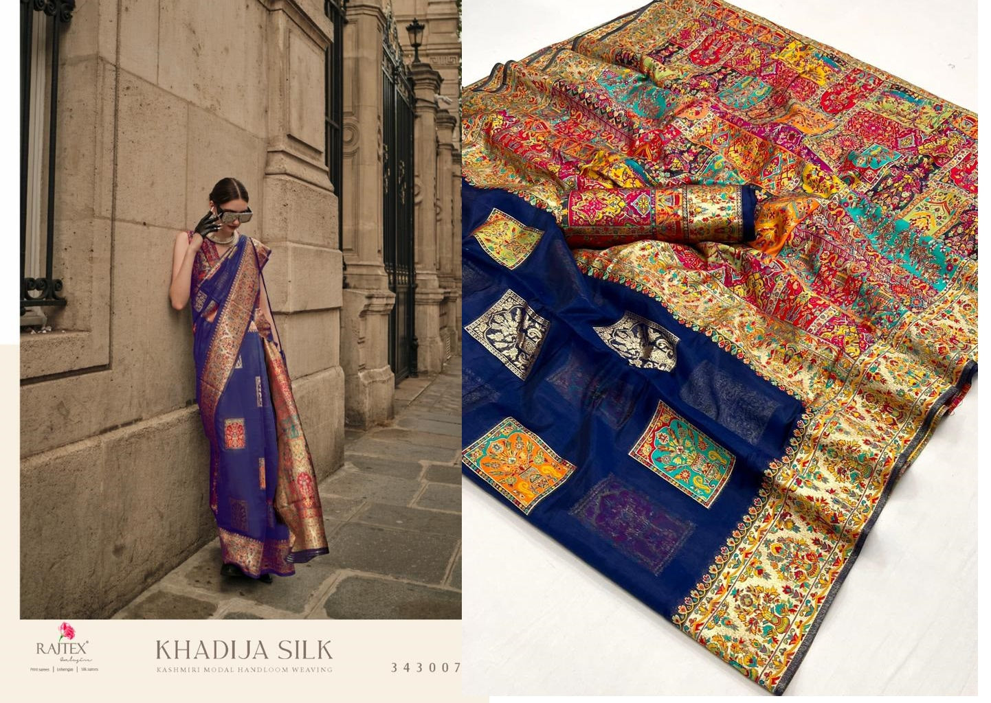 Khadija Silk Rajtex Modal Sarees