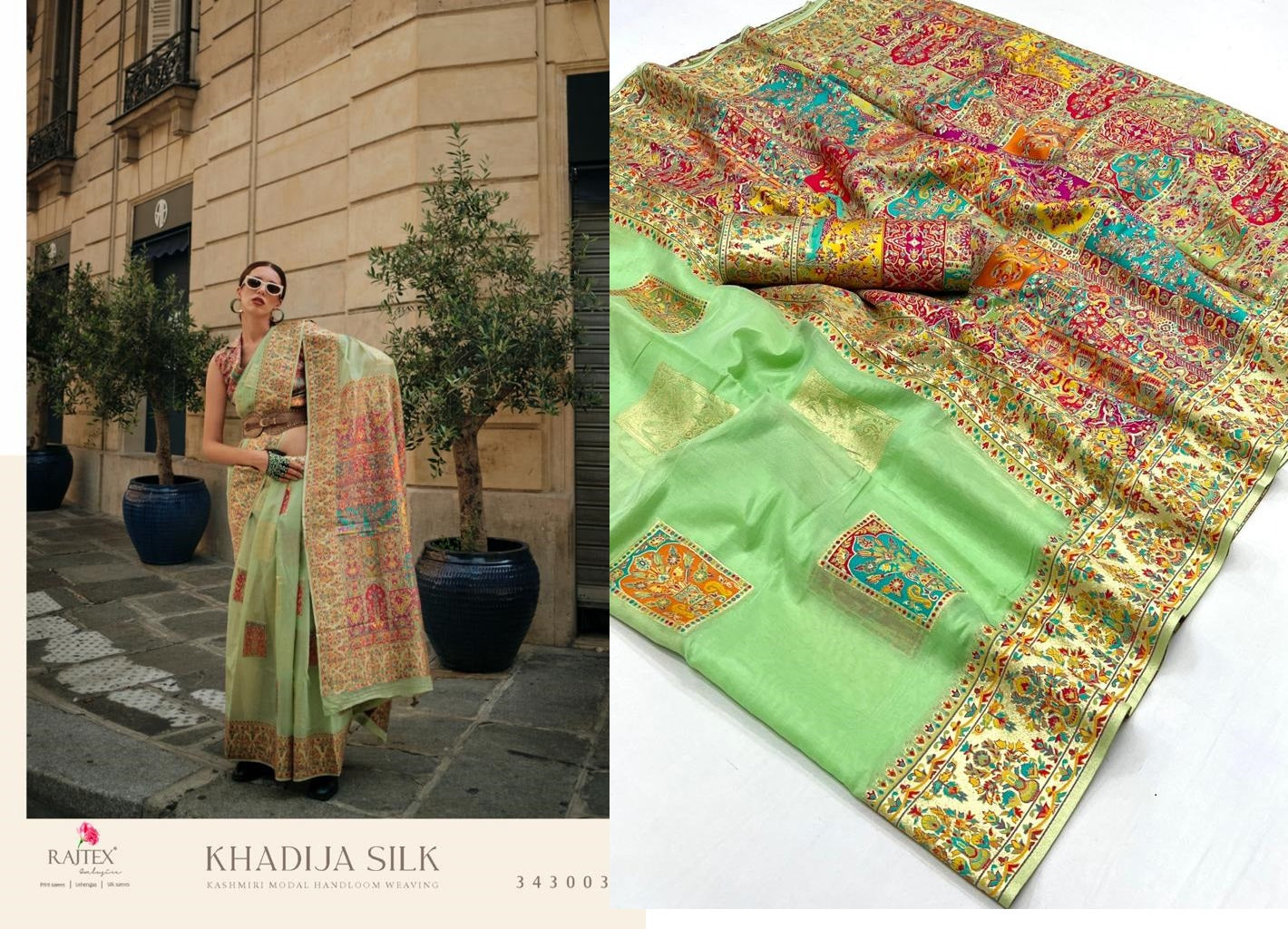 Khadija Silk Rajtex Modal Sarees