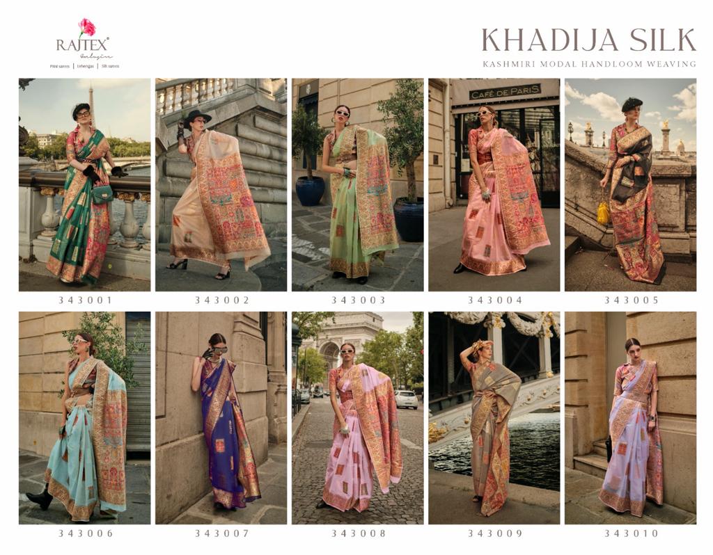 Khadija Silk Rajtex Modal Sarees