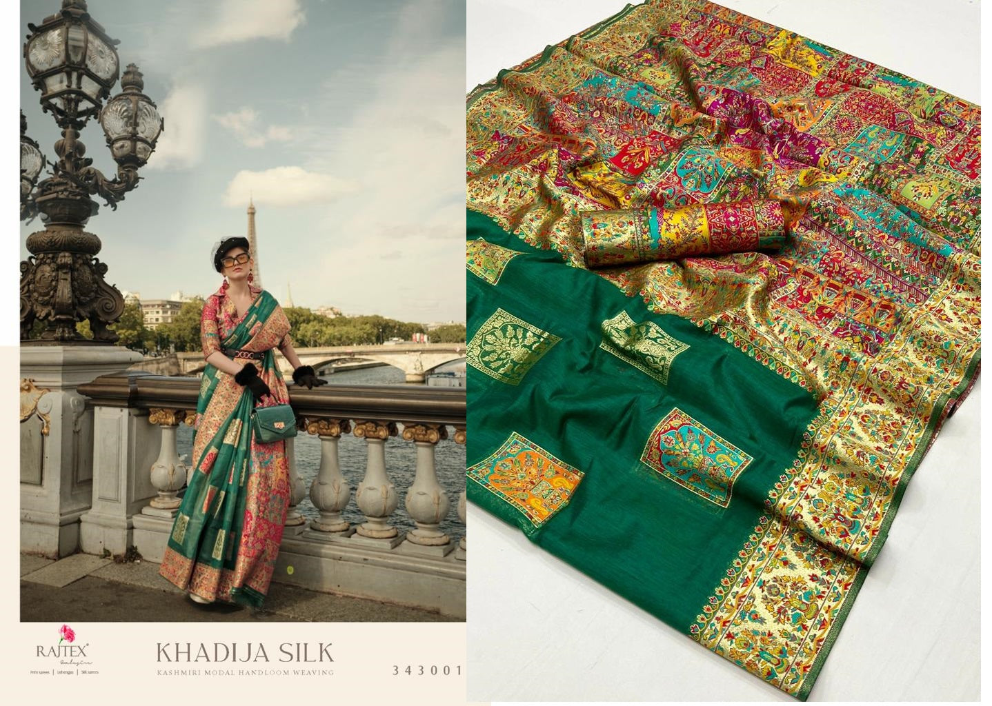 Khadija Silk Rajtex Modal Sarees