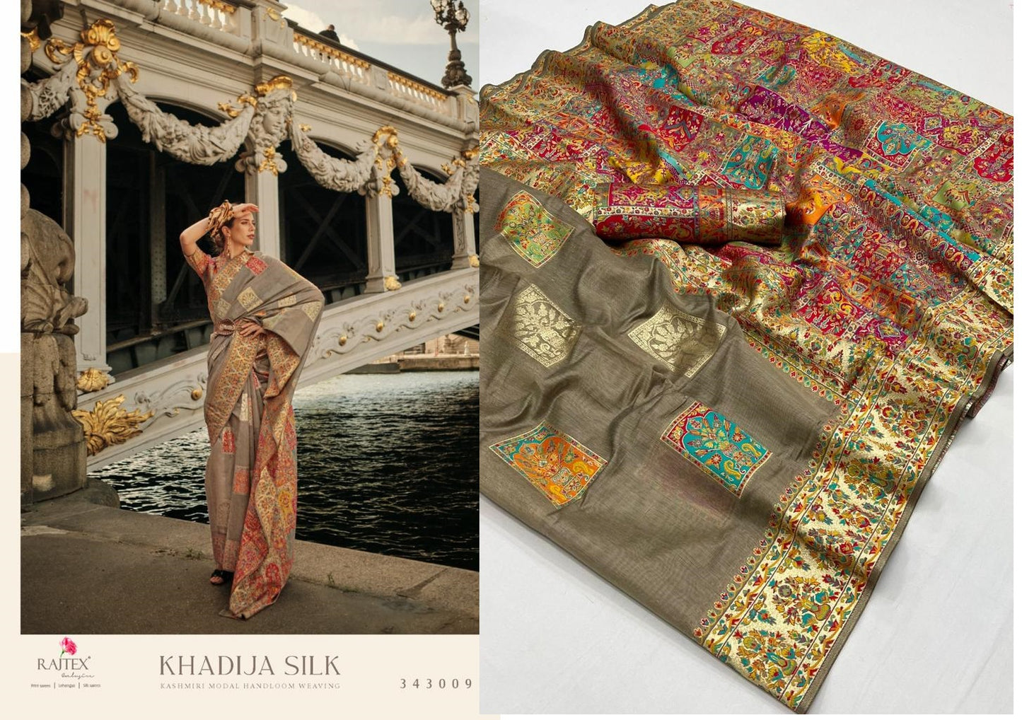 Khadija Silk Rajtex Modal Sarees