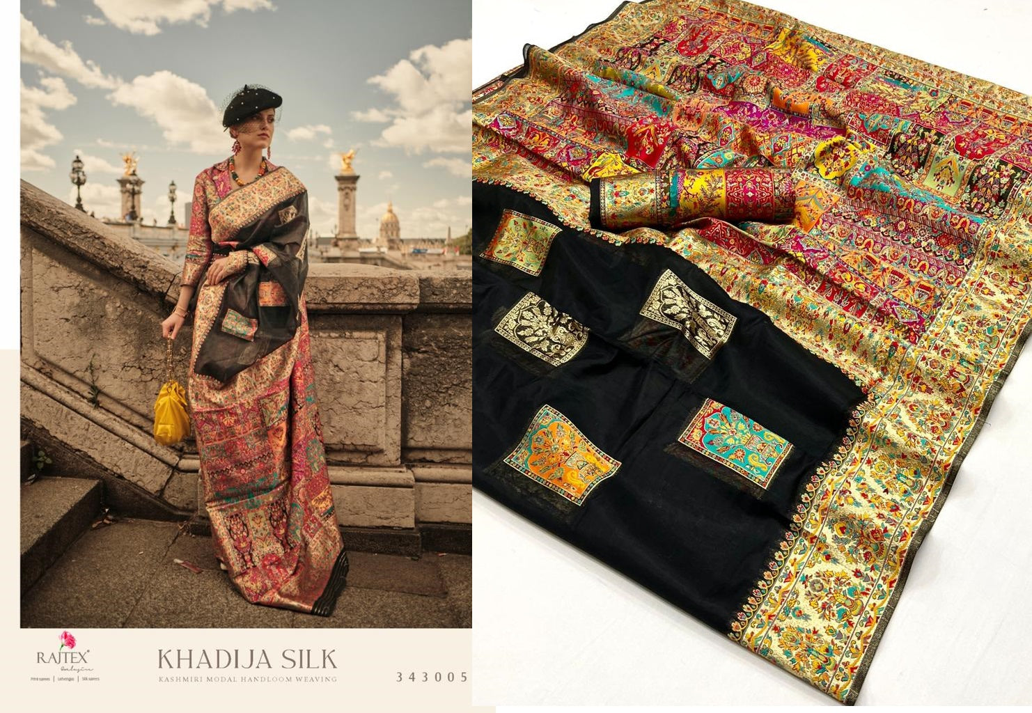 Khadija Silk Rajtex Modal Sarees