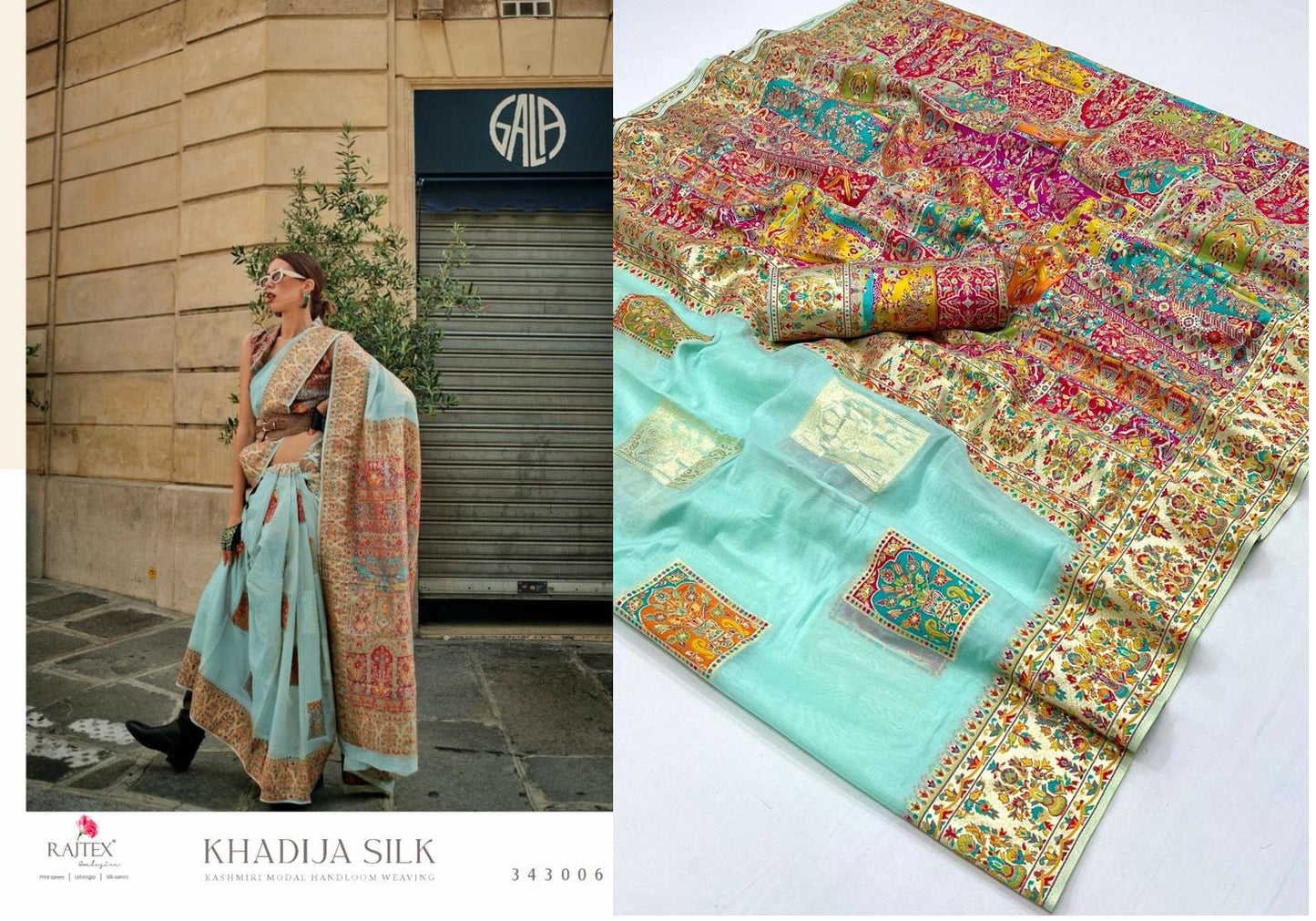 Khadija Silk Rajtex Modal Sarees