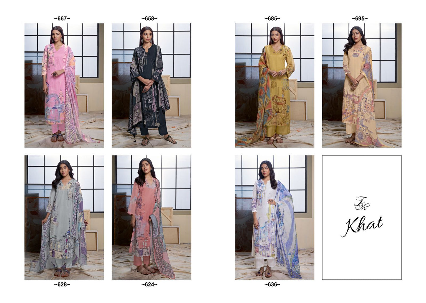 Khat Tm Silk Plazzo Style Suits