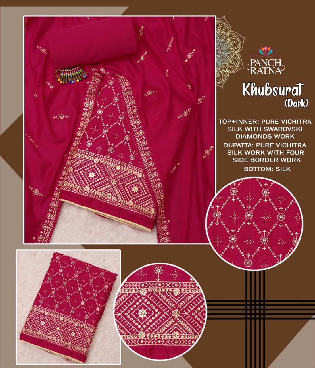 Khubsurat Panch Ratna Silk Salwar Suits