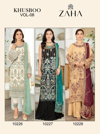 Khushbu Vol 8 Zaha Georgette Pakistani Salwar Suits