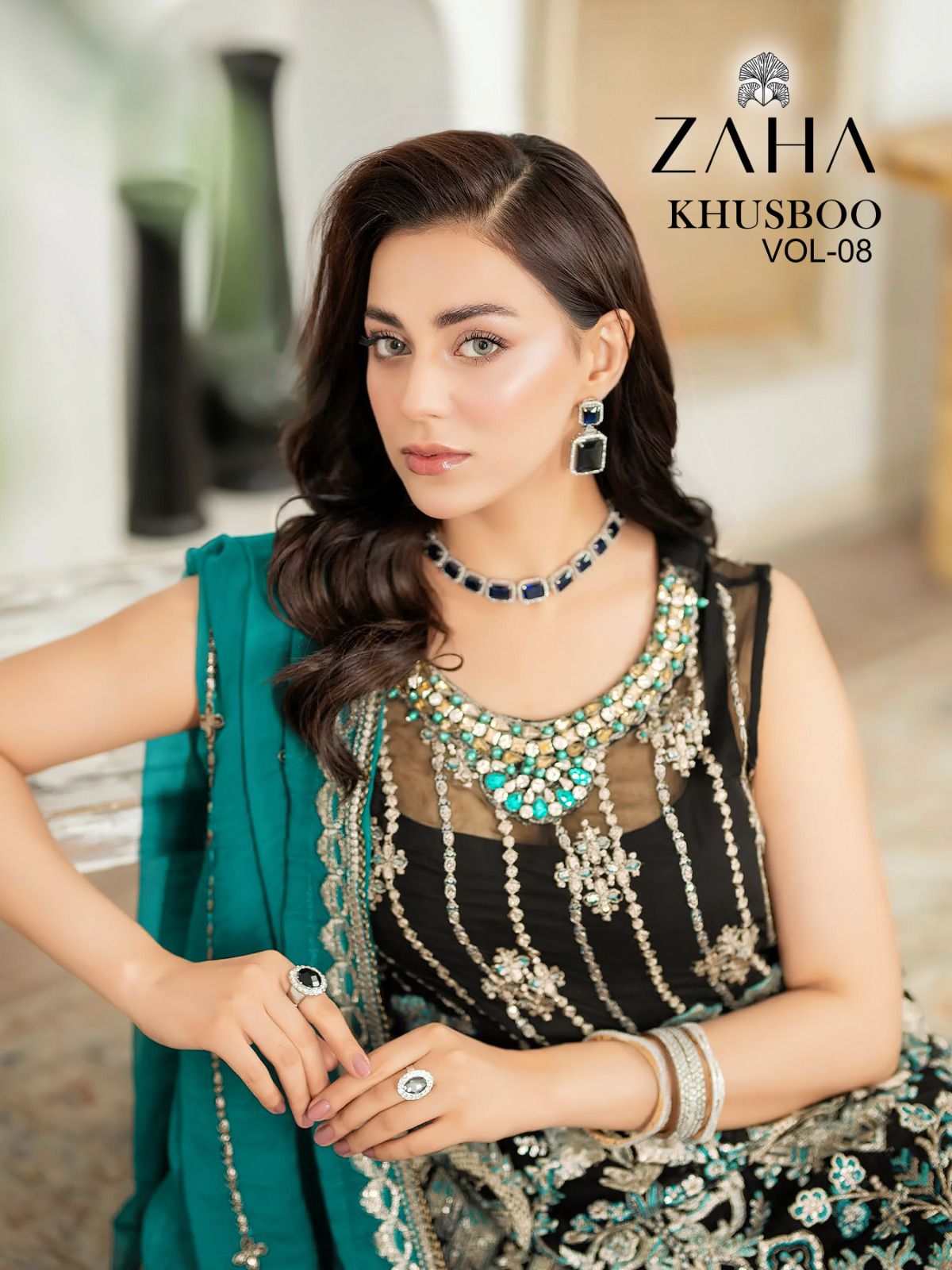 Khushbu Vol 8 Zaha Georgette Pakistani Salwar Suits