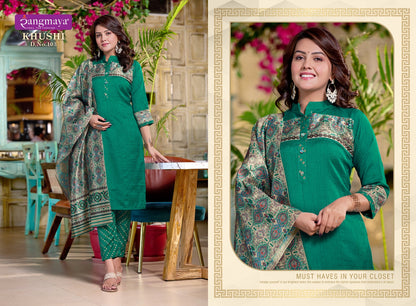 Khushi Rangmaya Imported Readymade Pant Style Suits