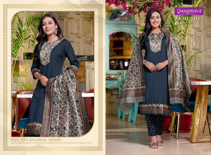 Khushi Rangmaya Imported Readymade Pant Style Suits
