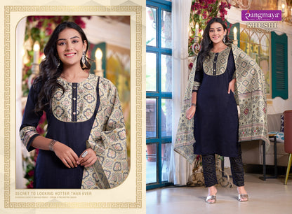 Khushi Rangmaya Imported Readymade Pant Style Suits