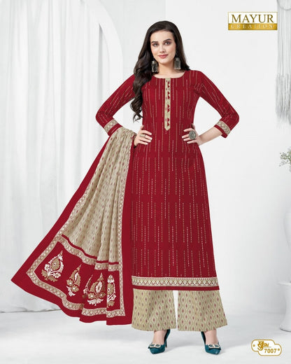 Khushi Vol 70 Mayur Creation Cotton Dress Material
