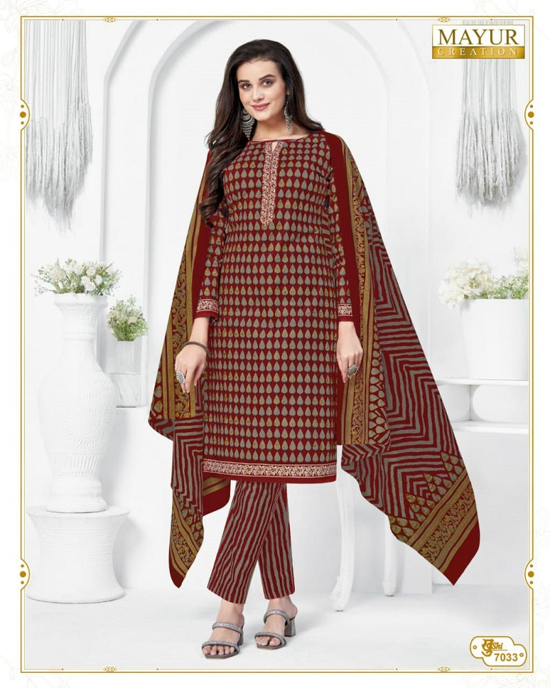 Khushi Vol 70 Mayur Creation Cotton Dress Material