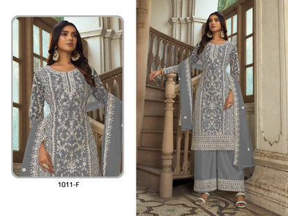 Khwaab-1011 Sabah Butterfly Net Plazzo Style Suits