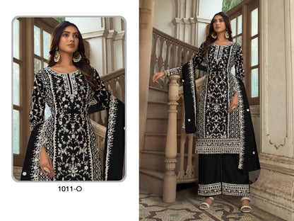Khwaab-1011 Sabah Butterfly Net Plazzo Style Suits