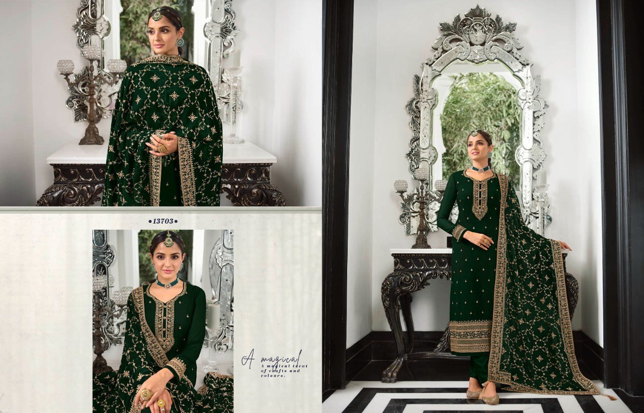 Khwaish Vol 2 Zisa Georgette Pant Style Suits
