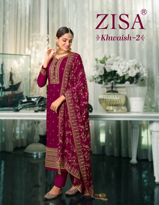 Khwaish Vol 2 Zisa Georgette Pant Style Suits