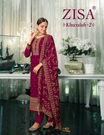 Khwaish Vol 2 Zisa Georgette Pant Style Suits