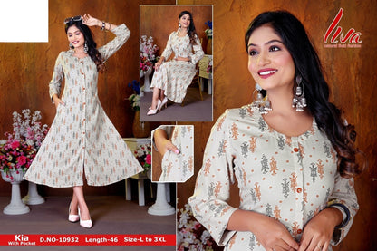 Kia Sonet Zoya Rayon Kurti With Pocket