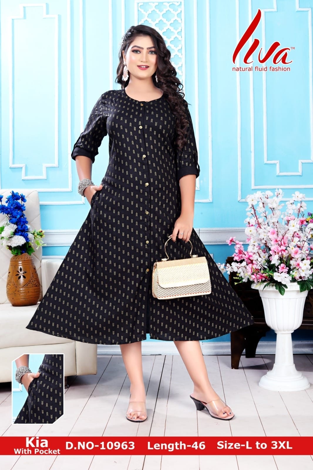 Kia Sonet Zoya Rayon Kurti With Pocket