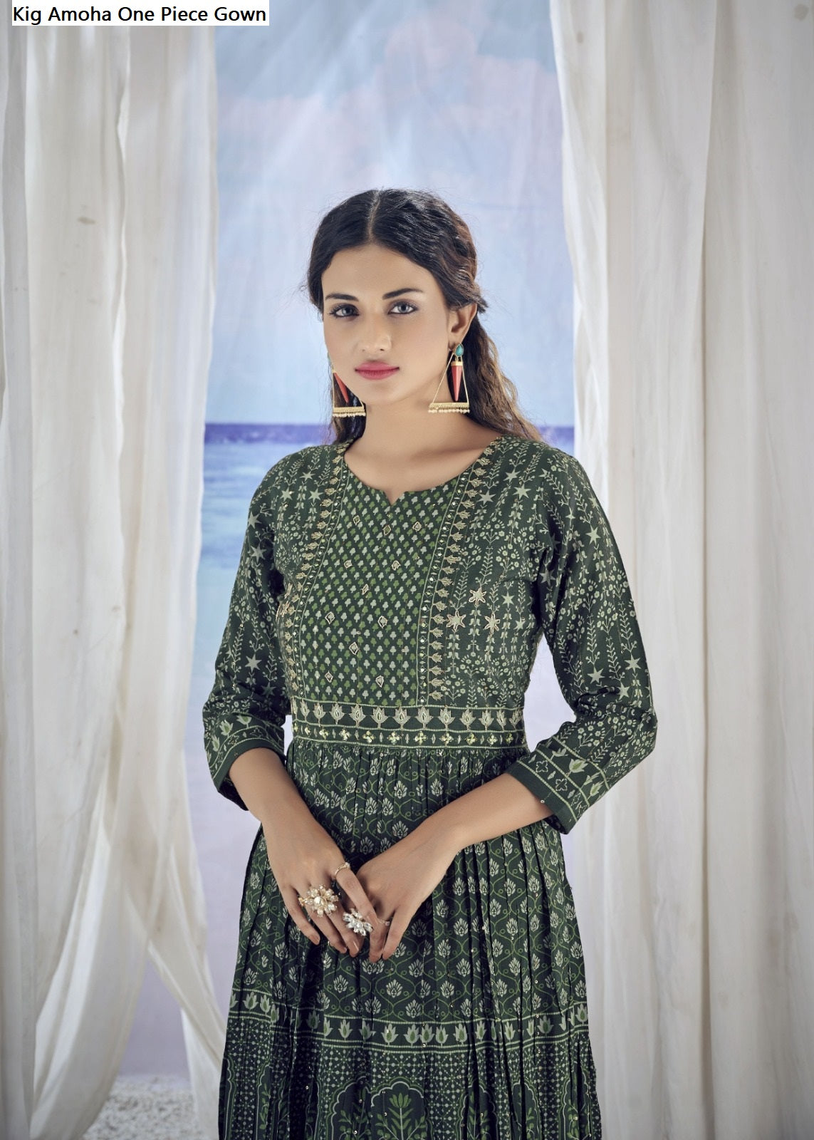 Kig Amoha Viscose Muslin One Piece Gown