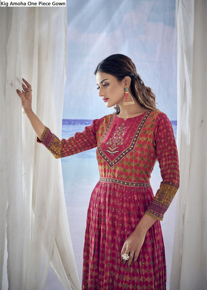 Kig Amoha Viscose Muslin One Piece Gown