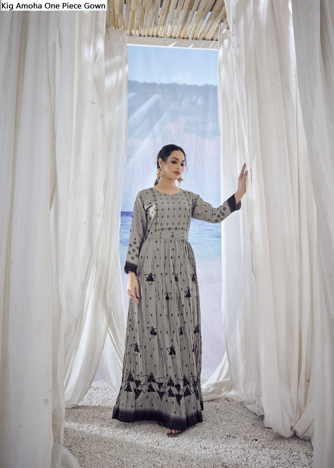 Kig Amoha Viscose Muslin One Piece Gown