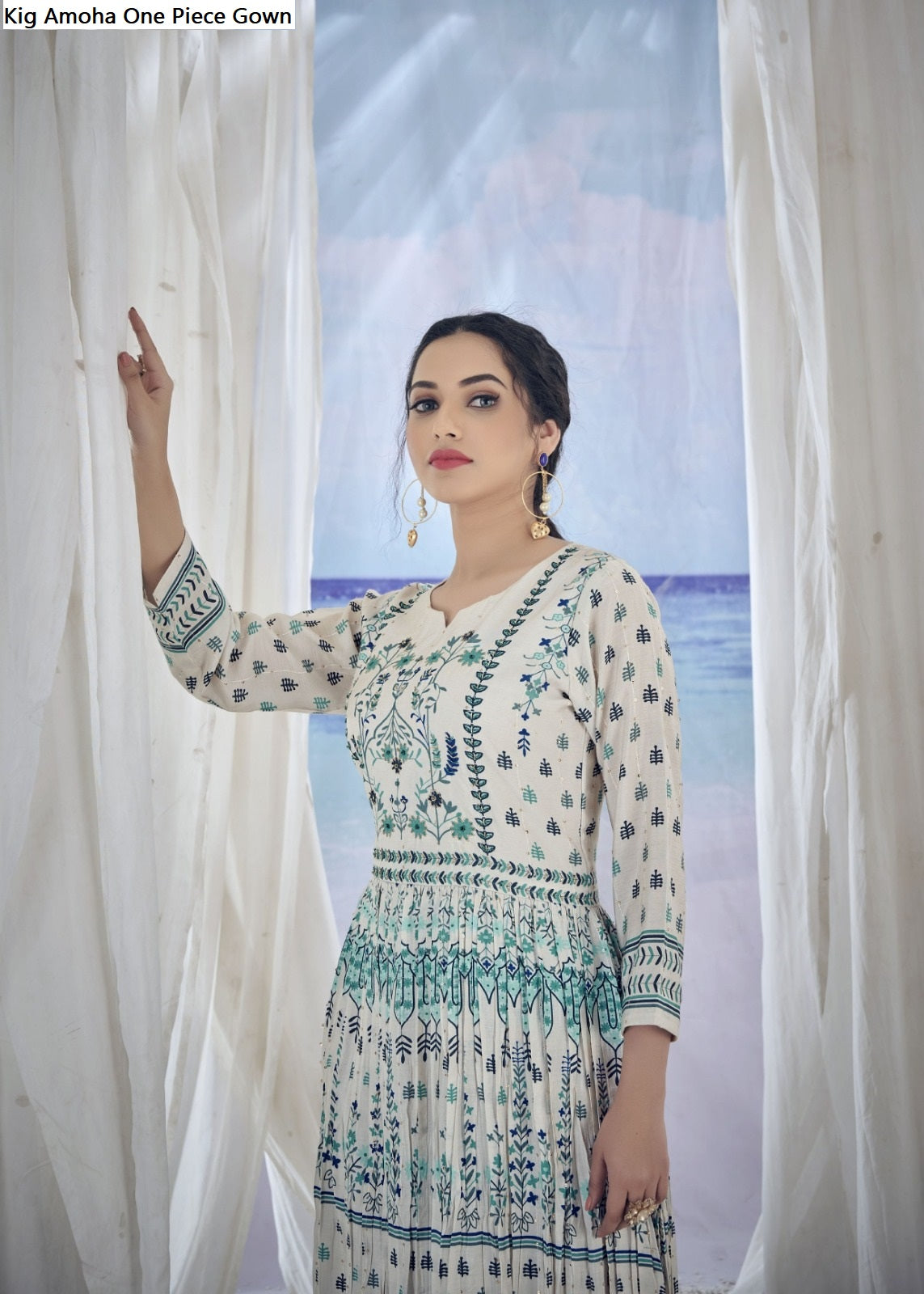 Kig Amoha Viscose Muslin One Piece Gown