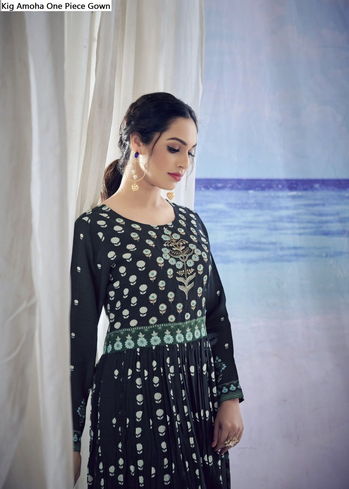 Kig Amoha Viscose Muslin One Piece Gown