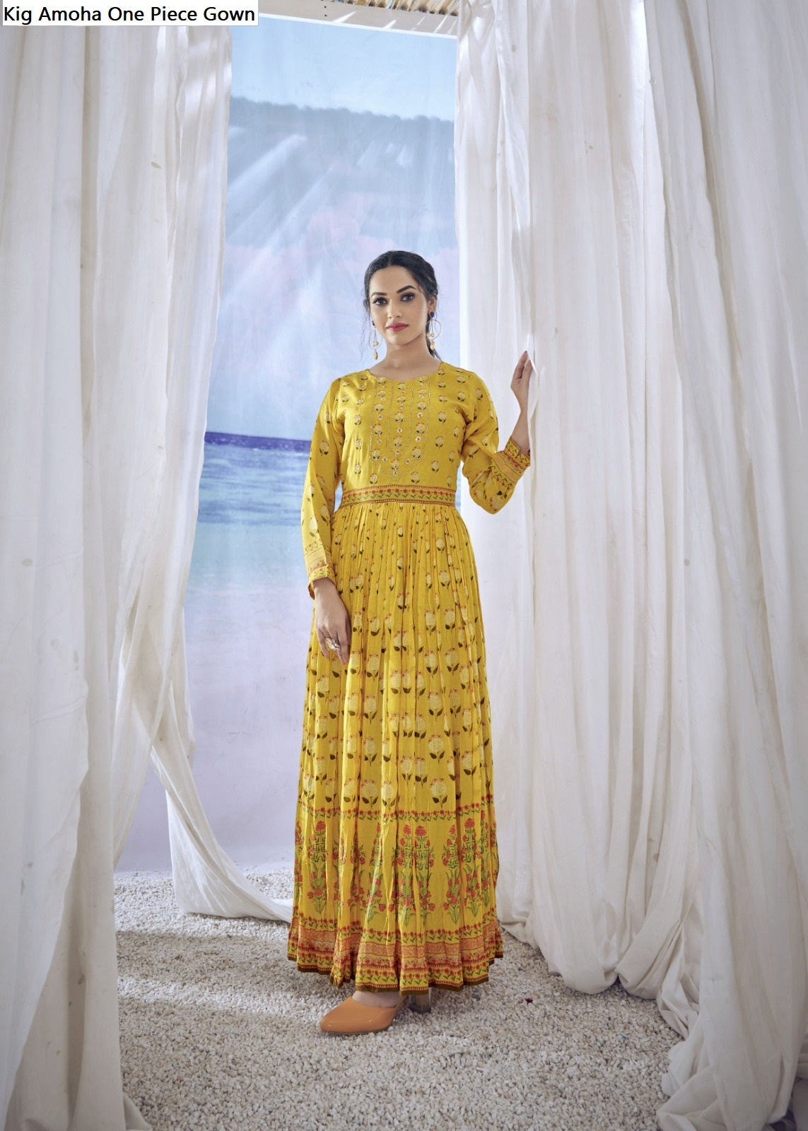 Kig Amoha Viscose Muslin One Piece Gown