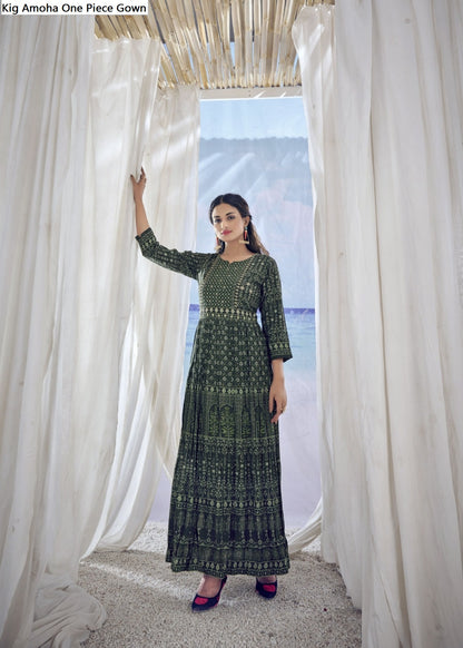 Kig Amoha Viscose Muslin One Piece Gown