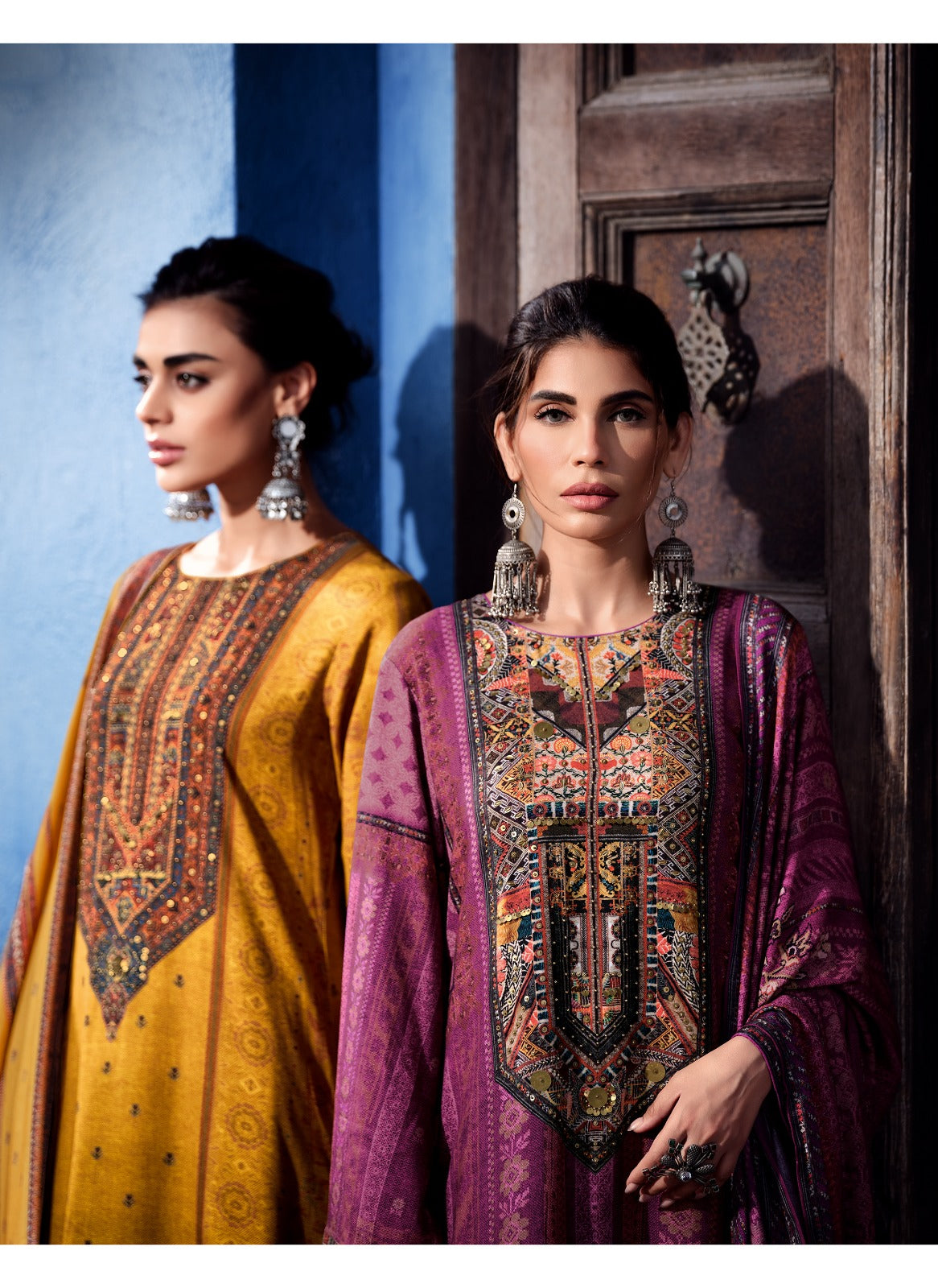 Killim Zara Jaam Satin Karachi Salwar Suits