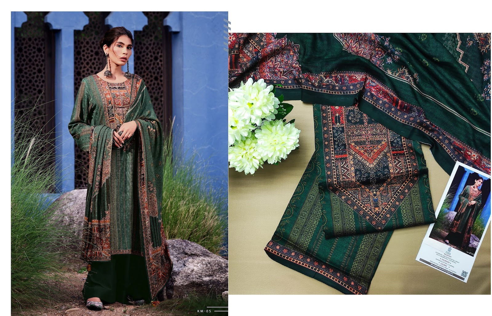 Killim Zara Jaam Satin Karachi Salwar Suits