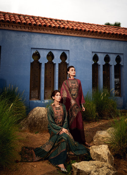 Killim Zara Jaam Satin Karachi Salwar Suits