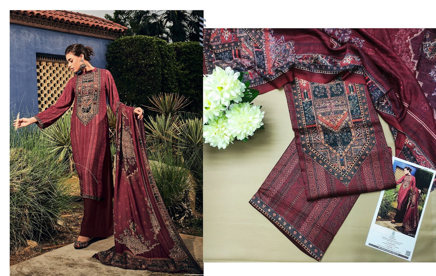 Killim Zara Jaam Satin Karachi Salwar Suits