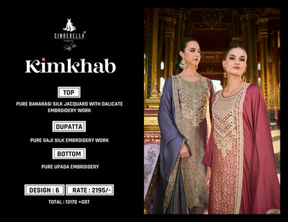 Kimkhab Cinderella Banarasi Silk Pant Style Suits