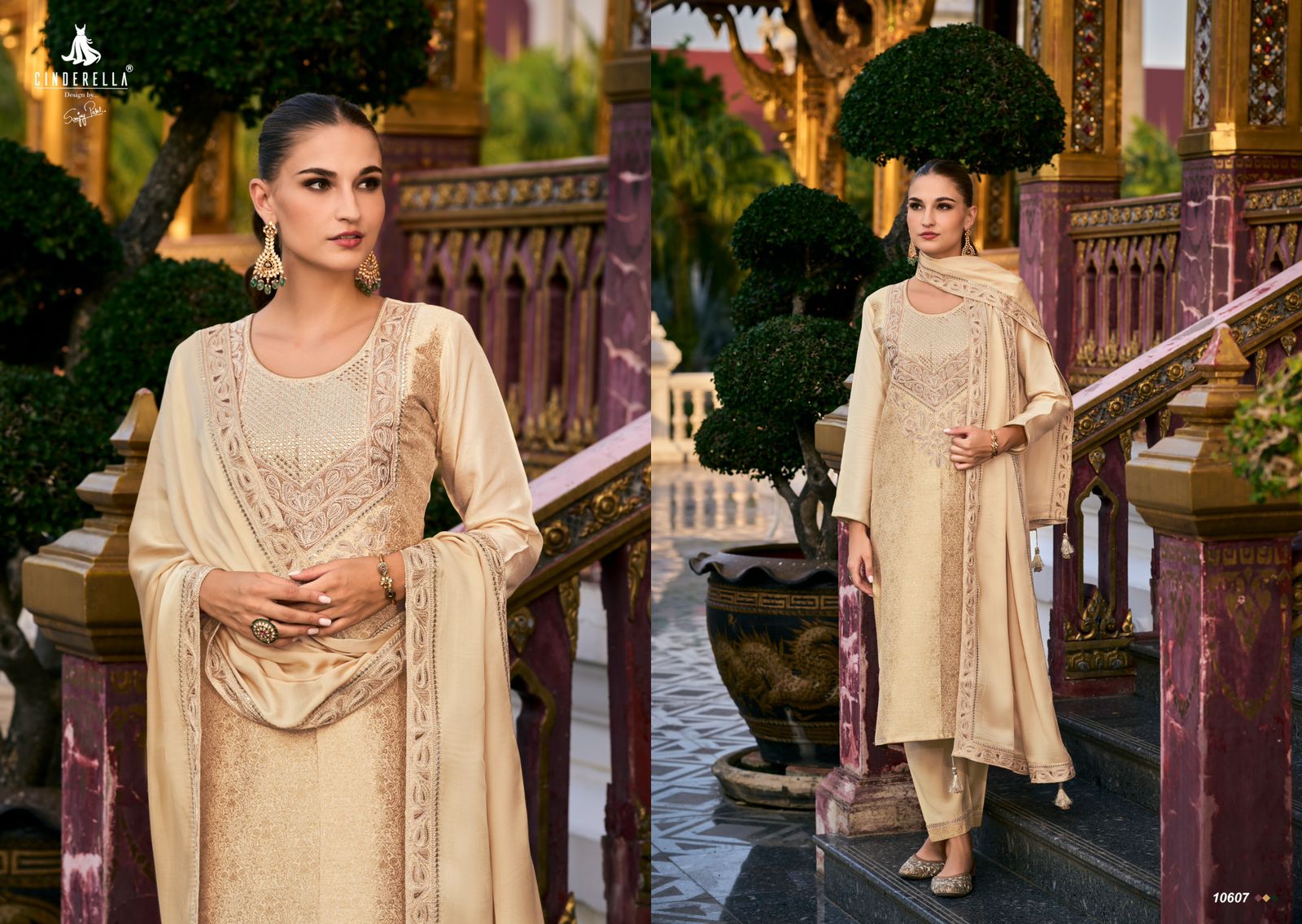 Kimkhab Cinderella Banarasi Silk Pant Style Suits