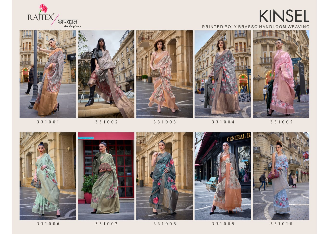 Kinsel Rajtex Brasso Sarees