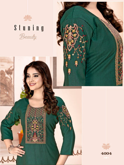 Kit Kat Vol 4 Colour Pix Rayon Straight Cut Kurtis