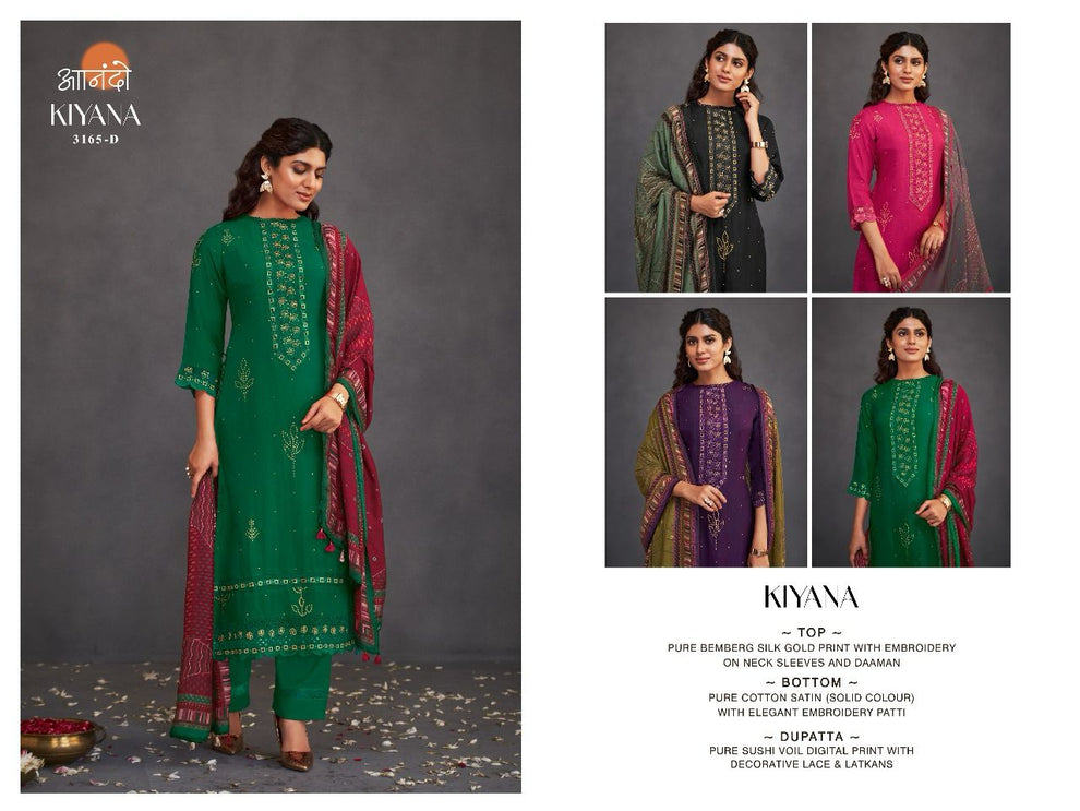Kiyana Anando Bembarg Silk Pant Style Suits – Kavya Style Plus