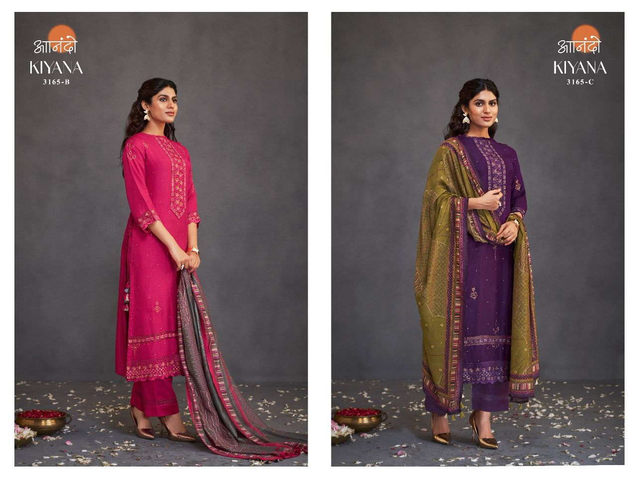 Kiyana Anando Bembarg Silk Pant Style Suits