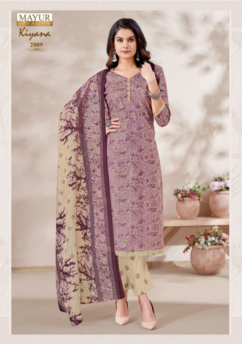 Kiyana Vol 2 Mayur Creation Cotton Dress Material